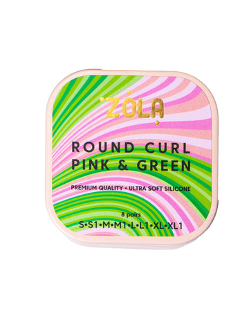 Pinky Shiny Pads or Round Curl Pink & Green!