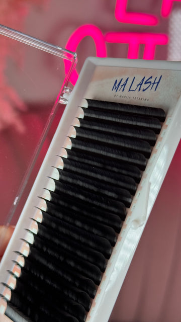 (Single length) Individual Black lashes 16 lines