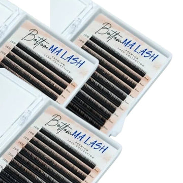 MIXED for bottom brown eyelash extensions 16lines