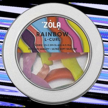 ZOLA LAMINATION SILICONE PADS RAINBOW L-CURL (2S, 2.5M, 3L, 4XL, 4.5XLL)