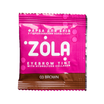 ZOLA Eyebrow Tint With Collagen 03 Brown 5ml.