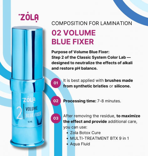 ZOLA Laminating Compound 02 Volume Blue Fixer