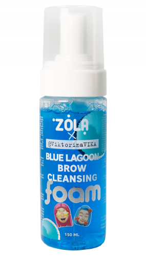 ZOLA Viktorina Vika Eyebrow cleansing foam BLUE LAGOON 150 ml