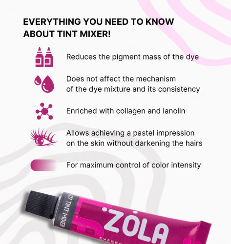 Eyebrow Tint Base With Collagen 07 Tint Mixer 15ml.