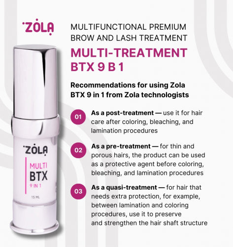 ZOLA MULTI-TREATMENT BTX 9-in-1 Multifunctional Premium Brow and Lash Treatment