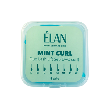 Duo Lash Lift Silicone Pads Set «MINT CURL» with D & C Curls