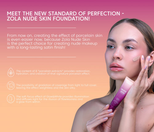 ZOLA Foundation NUDE SKIN 02 MEDIUM