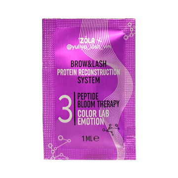 ZOLA x Yuliya Lash Vin COLOR LAB EMOTION Laminating Composition in sachet 03 PEPTIDE BLOOM THERAPY (3 х 1 ml)