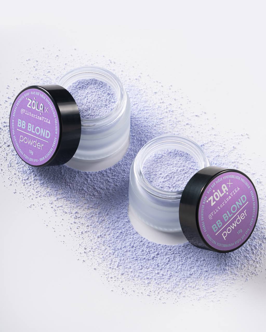 ZOLA Viktorina Vika Eyebrow Brightening Purple BB Powder 10 g.