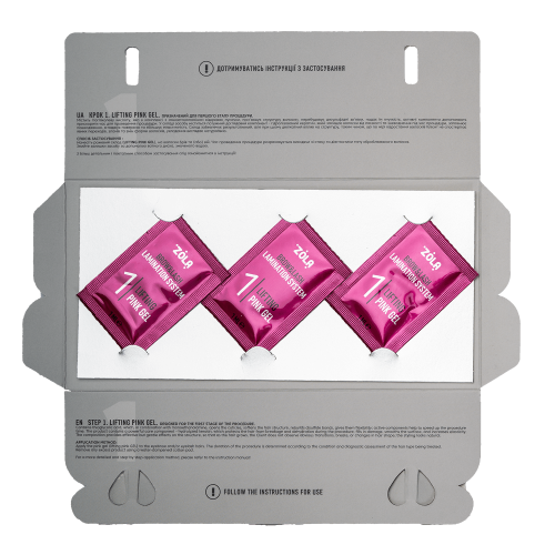 ZOLA Color Lab Set in Sachet 01 Lifting Pink Gel (3 x 1 ml)