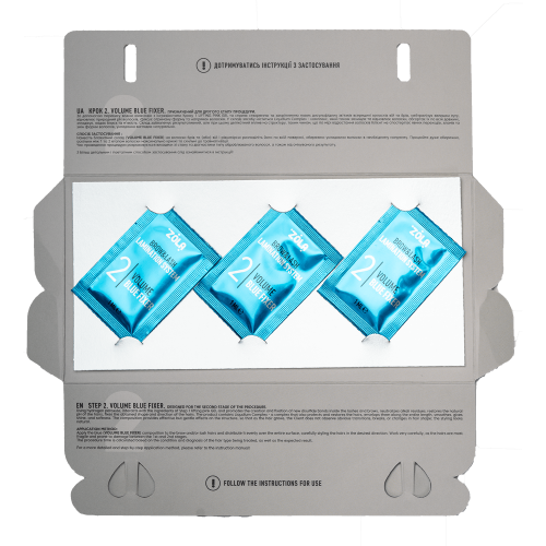 ZOLA Color Lab Set in Sachet 02 Volume Blue Fixer (3 x 1 ml)